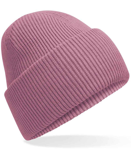Recycled Deep Cuffed Beanie Dusty Pink