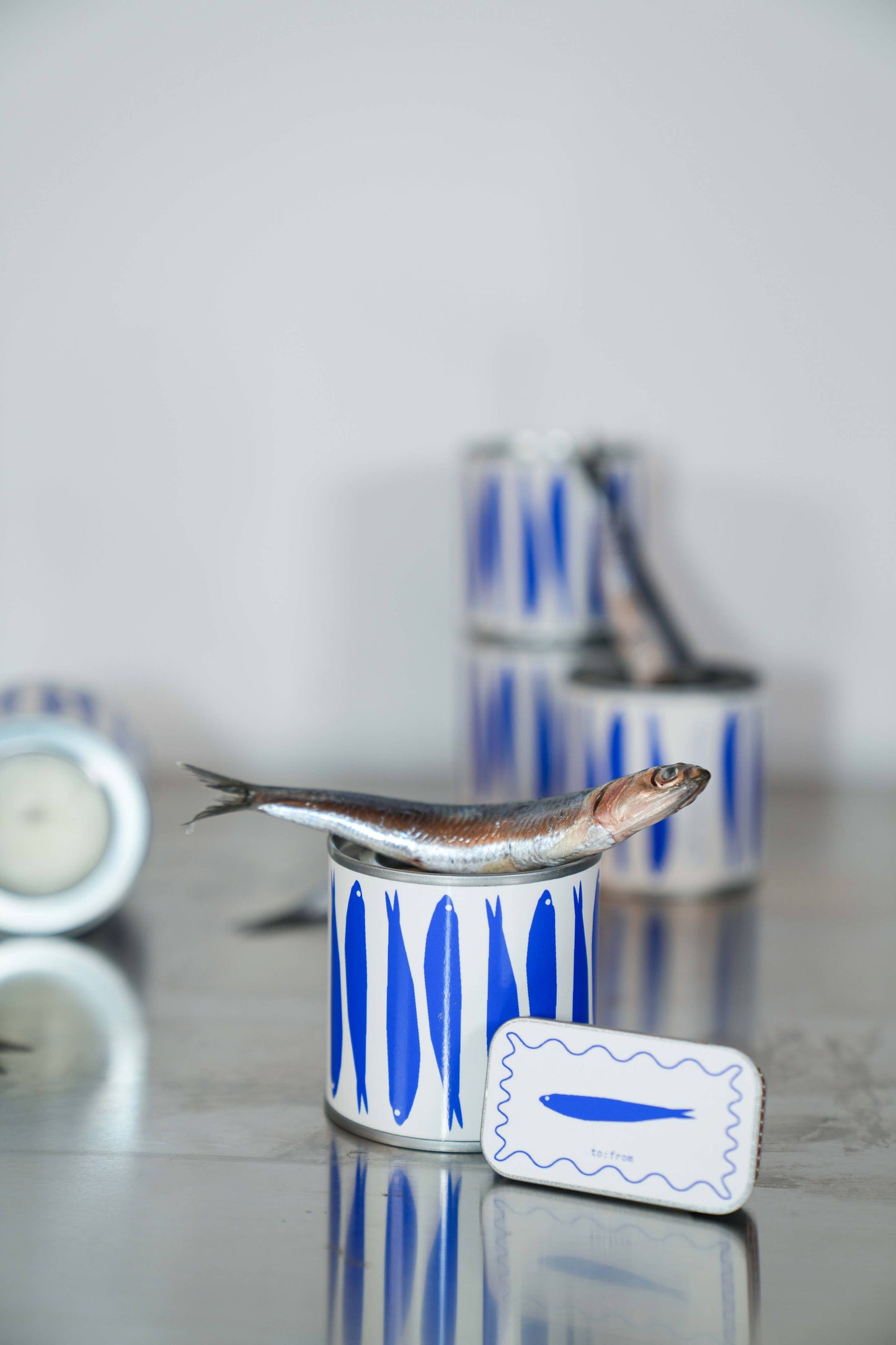 to:from Scented Candle - SARDINES (sea salt)