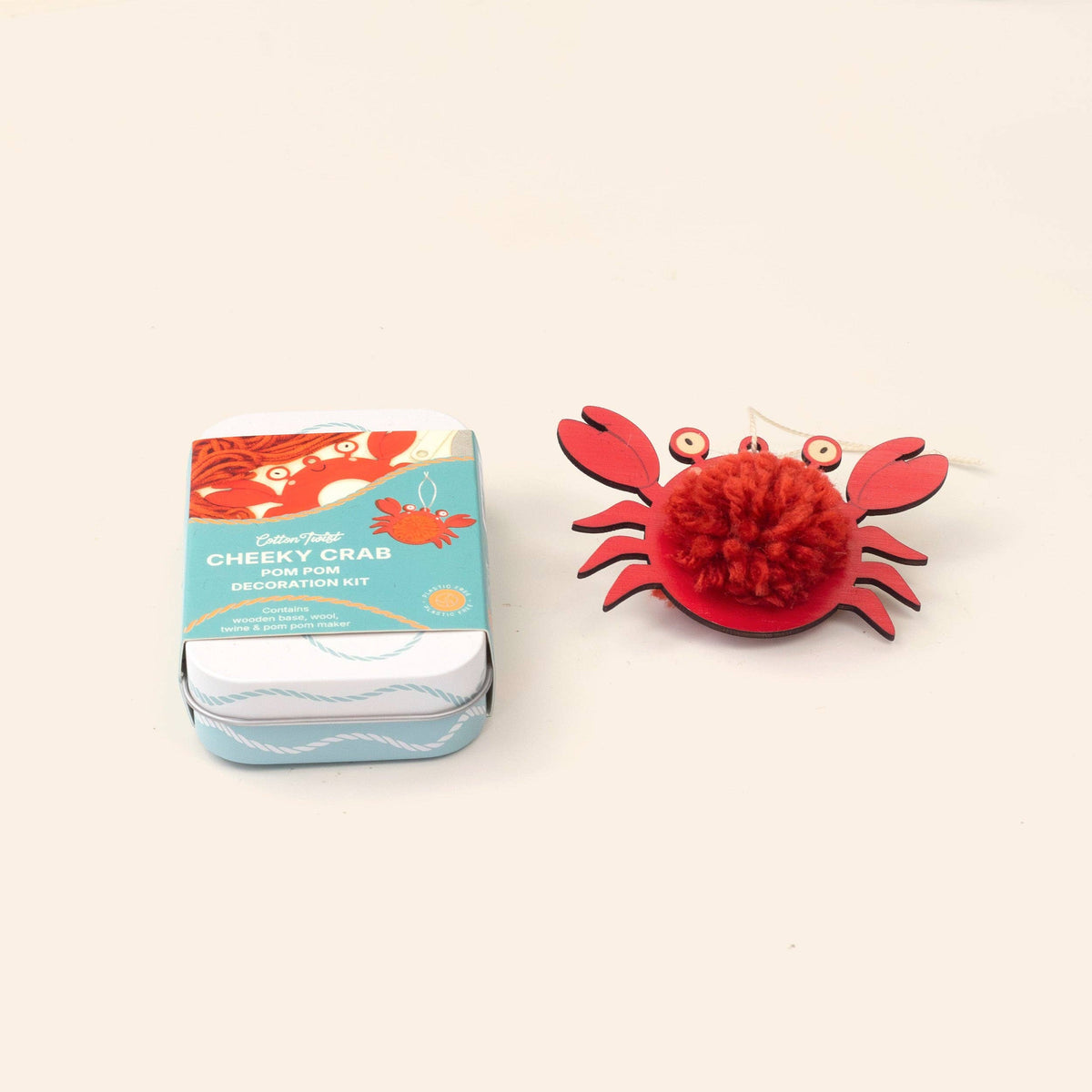Cotton Twist - Make Your Own Pom Pom Crab Decoration Kit