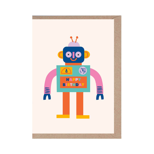 Rumble Cards - Robot Birthday Card - Greeting Card - Kids - A7 Card