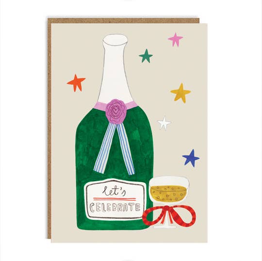 Daria Solak Illustrations - CHAMPAGNE card