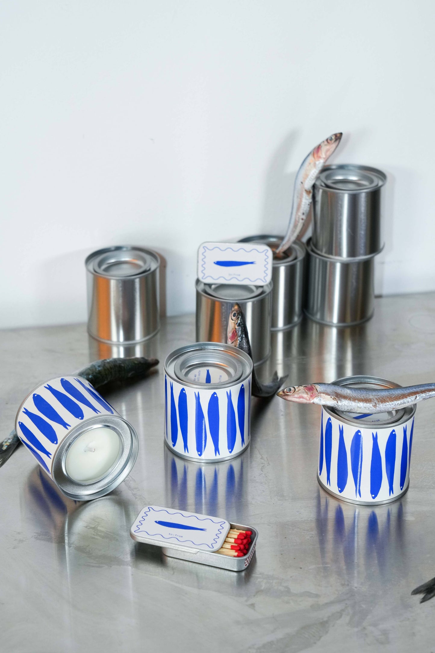 to:from Scented Candle - SARDINES (sea salt)