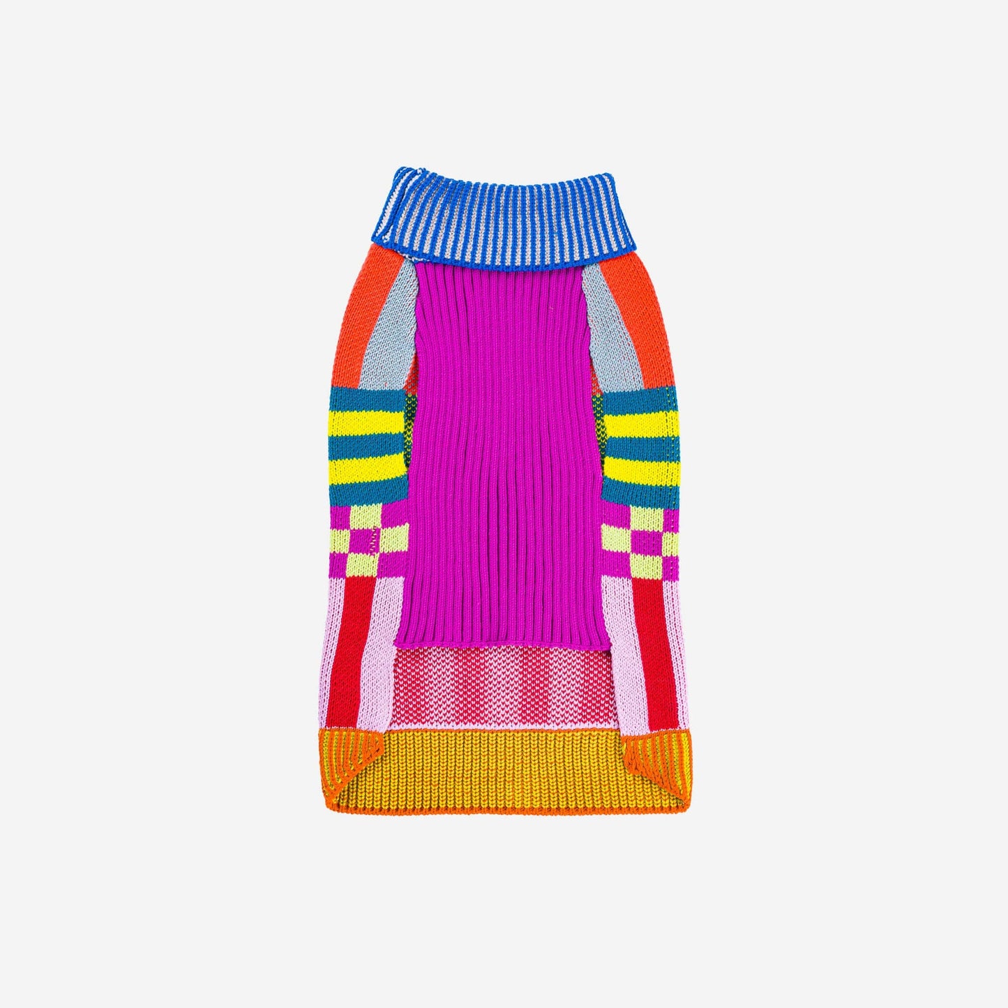 VERLOOP Pattern Patch Dog Sweater: Rainbow