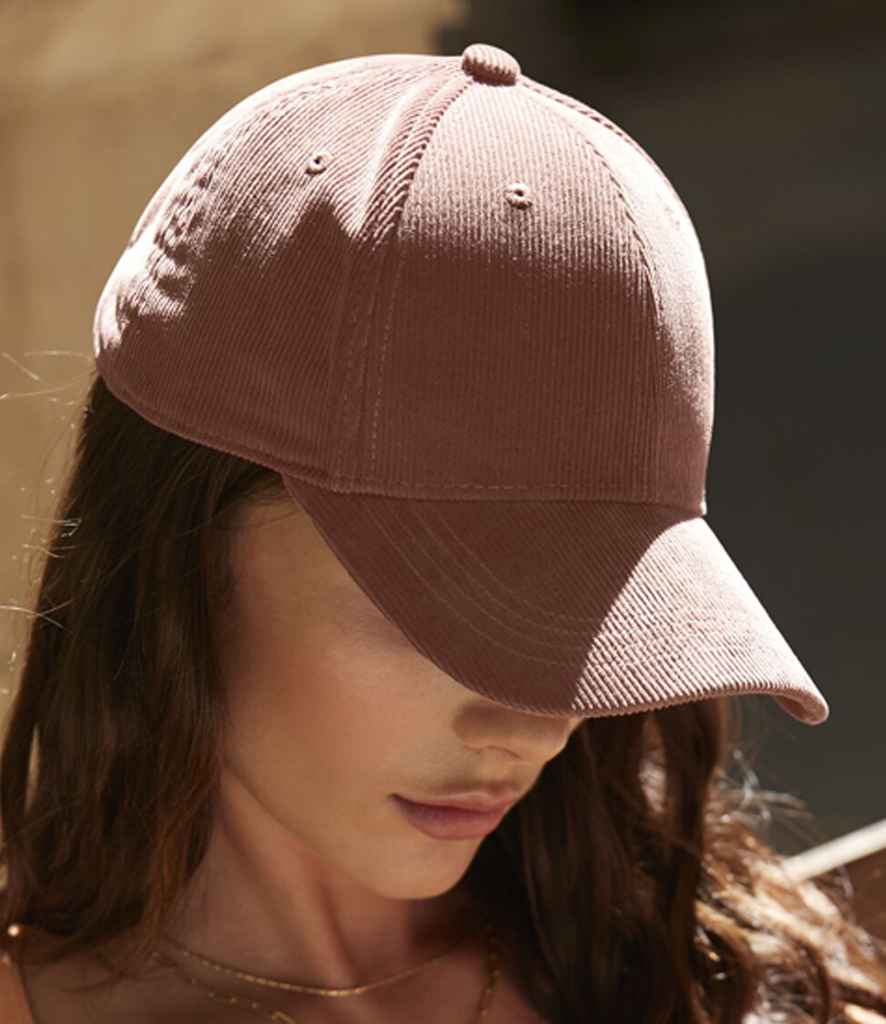 Organic Cord Baseball Cap: Slate Blue