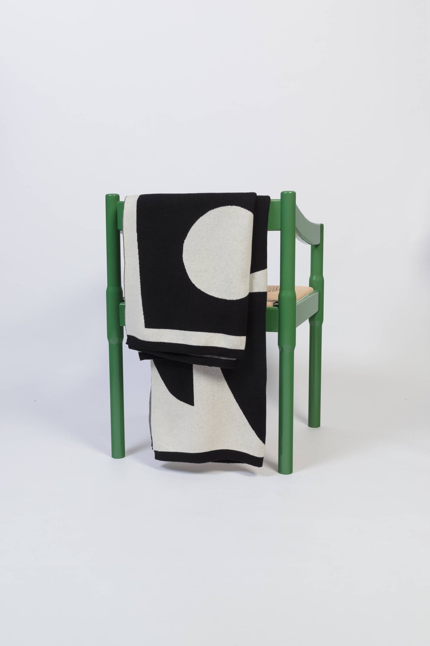 Sophie Home Ltd - Cotton Knit Throw Blanket: Bruten Mono