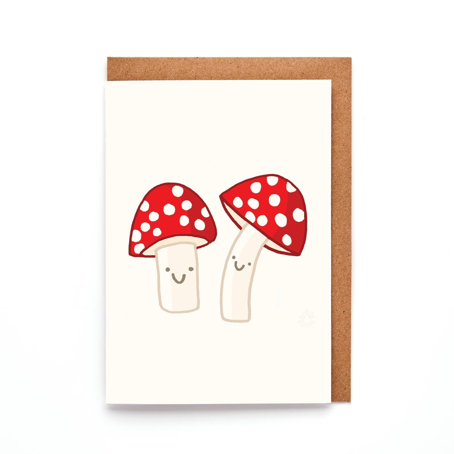 You've Got Pen On Your Face - Mushrooms Mini A7 Greeting Card | Quirky Nature Design