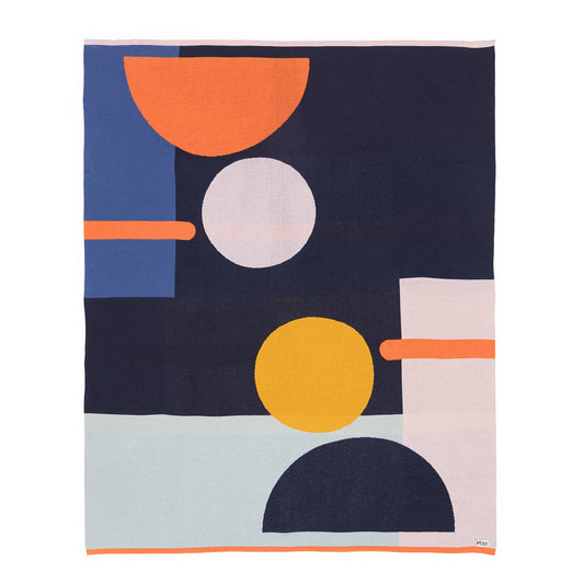 Sophie Home Ltd - Cotton Knit Throw Blanket: Bleecker Multi