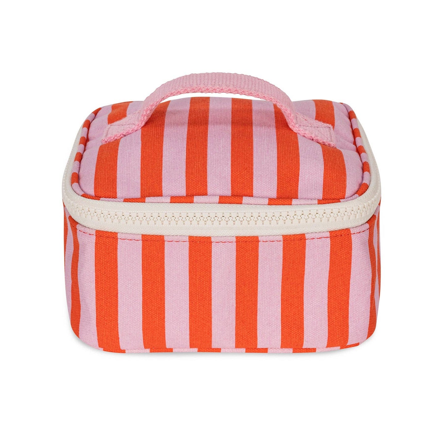 Fluf - Mini Zip Cube - Awning Stripe Pink