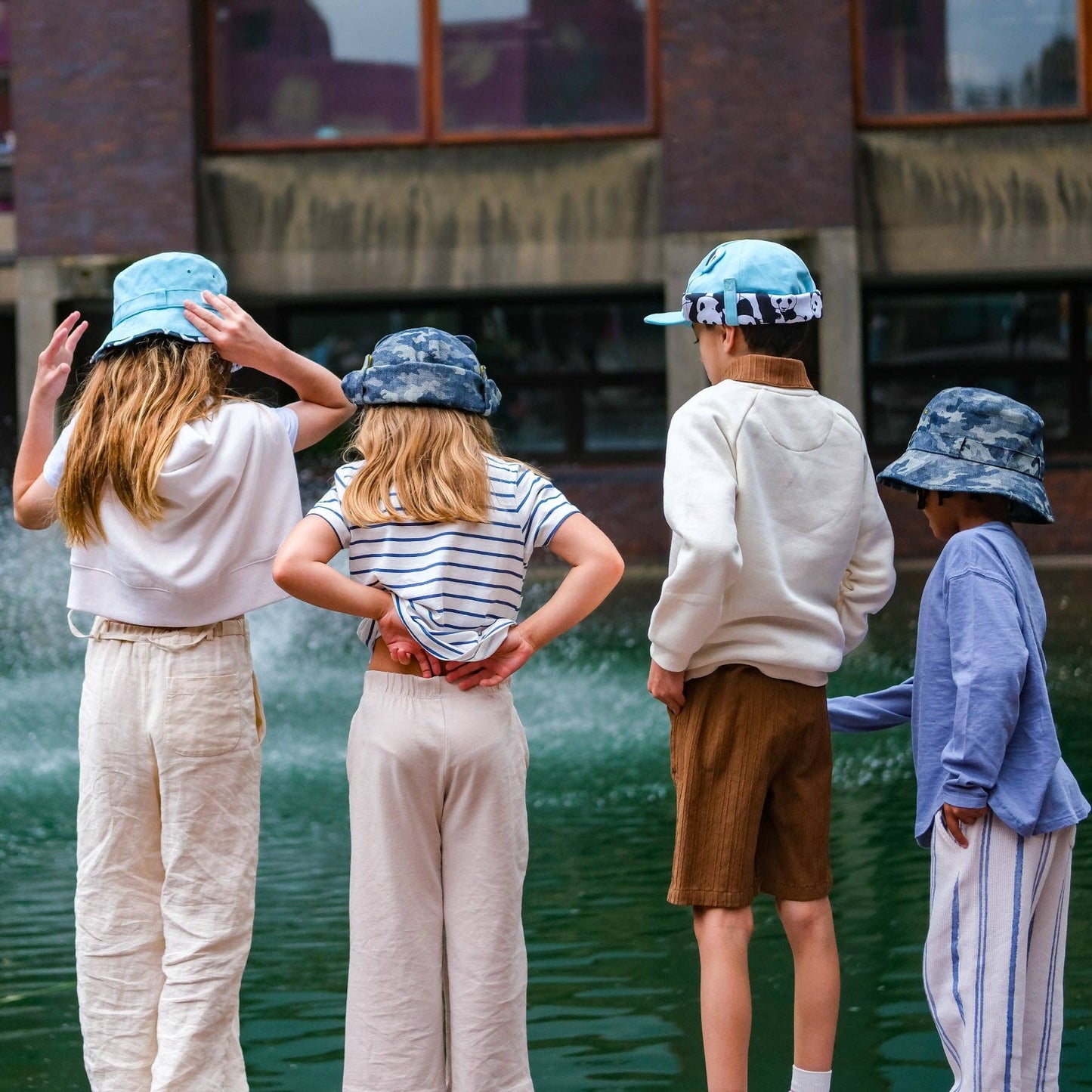 children's sun hat with neck protection