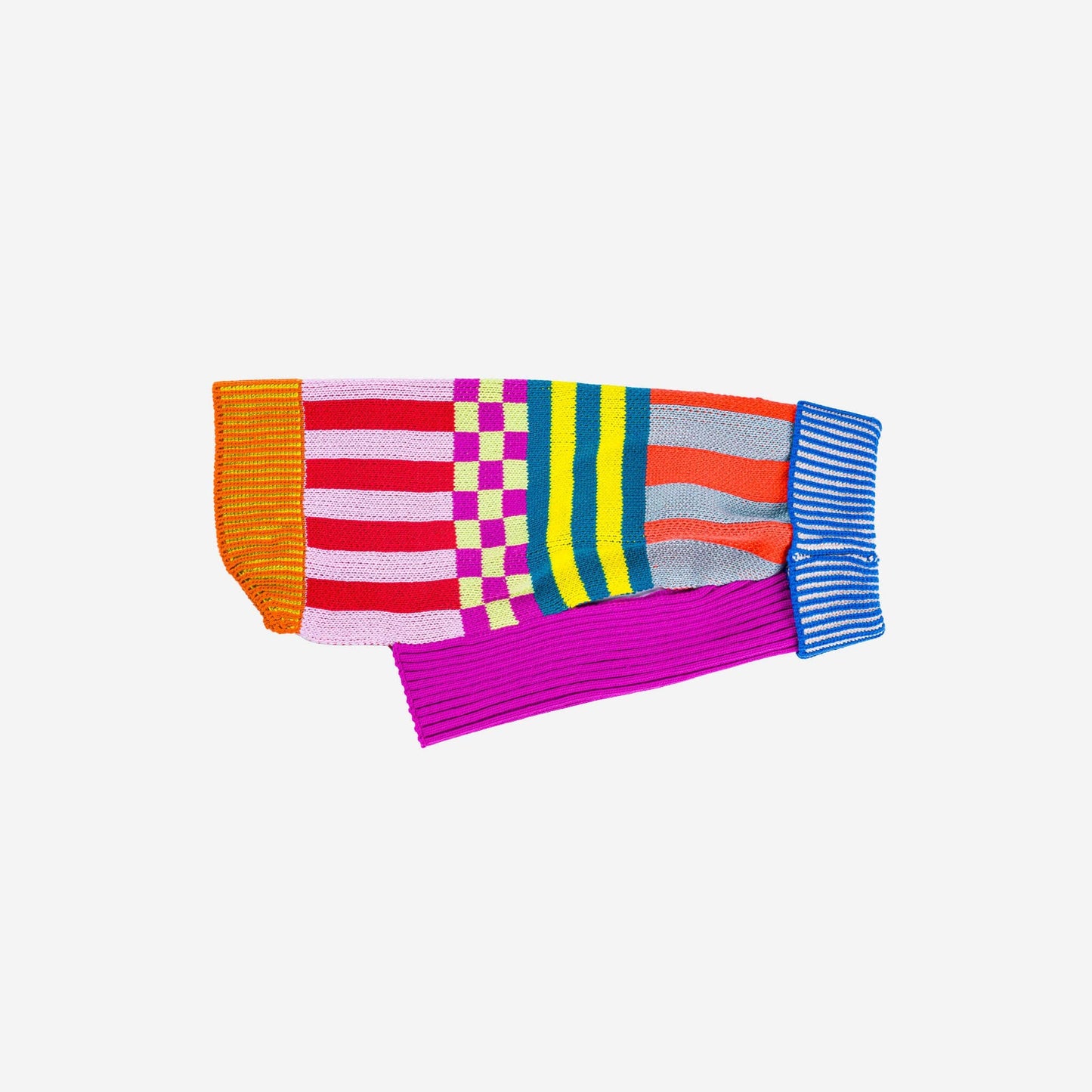 VERLOOP Pattern Patch Dog Sweater: Rainbow