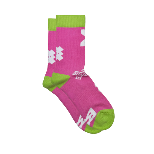 Afropop - Pink Icon Sports Socks: L/XL