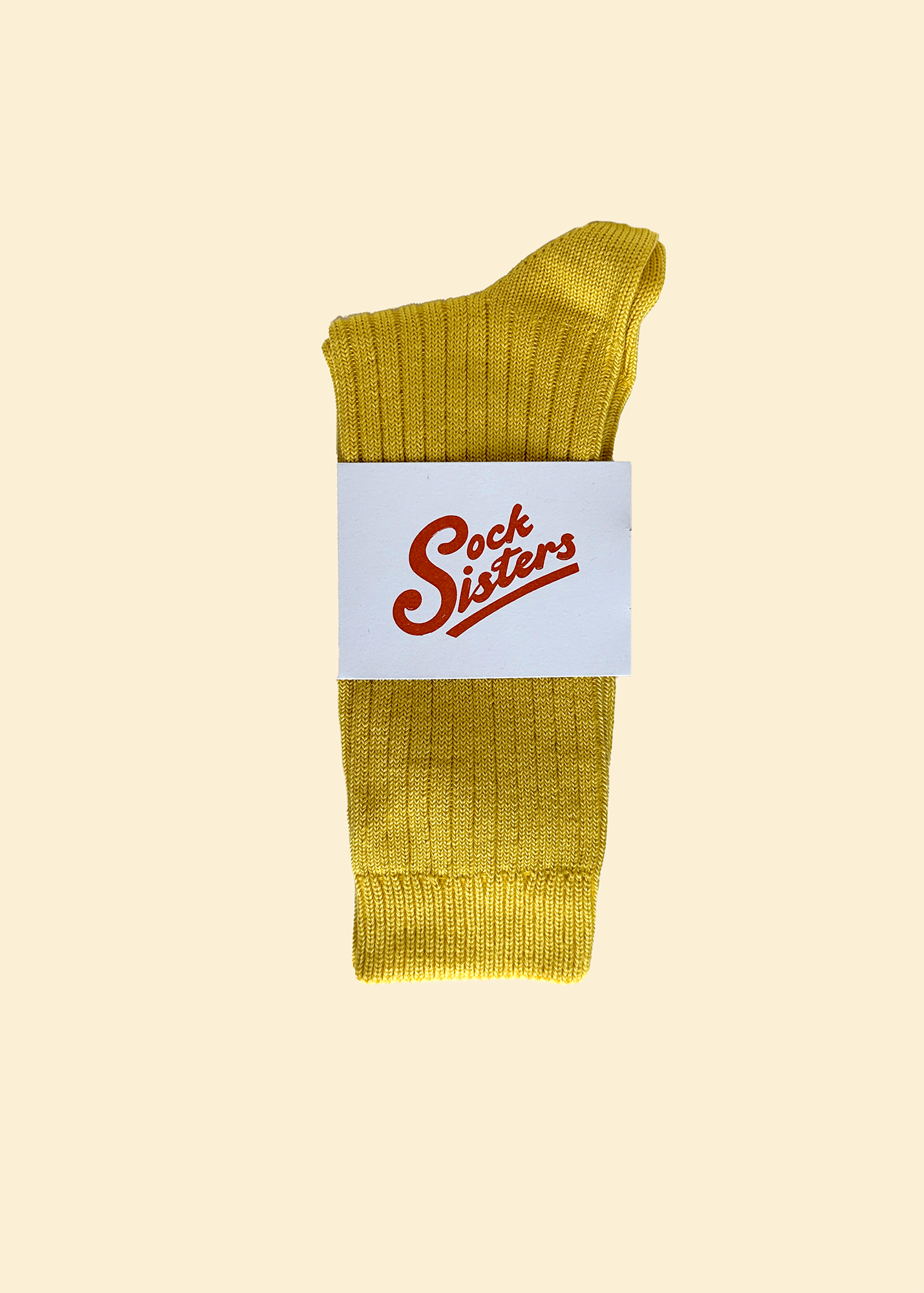 Sock Sisters - Yellow Wide Rib Socks
