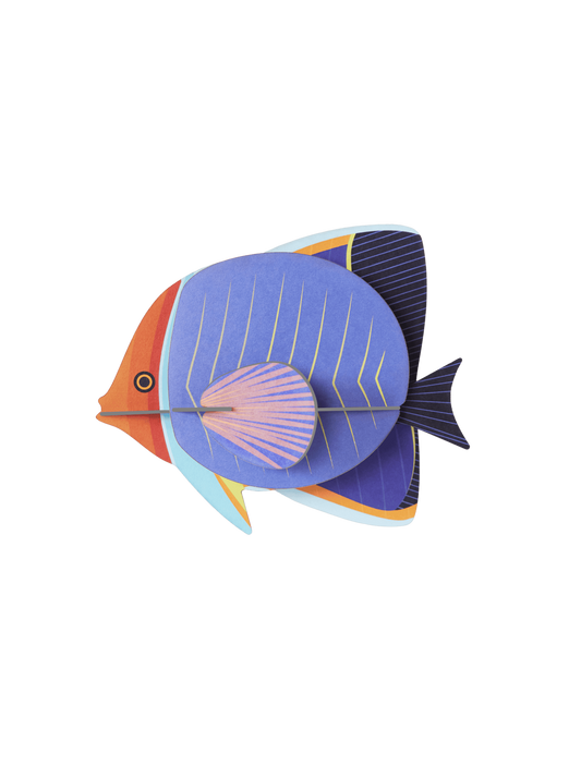 Studio Roof Butterfly Fish cardboard decoration ornament wall art