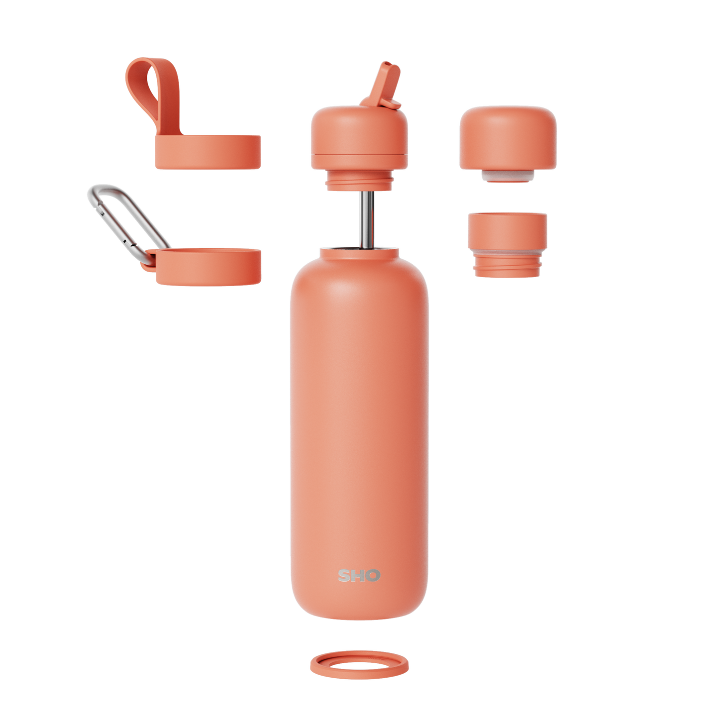 SHO - Newt┃Premium Insulated Water Bottle: Apricot / 500ml