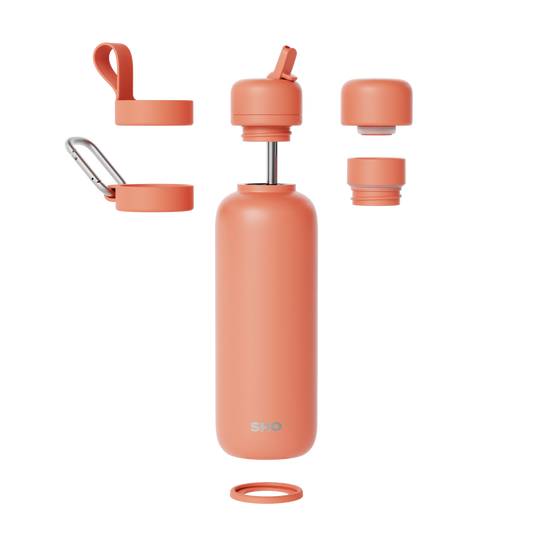 SHO - Newt┃Premium Insulated Water Bottle: Apricot / 500ml