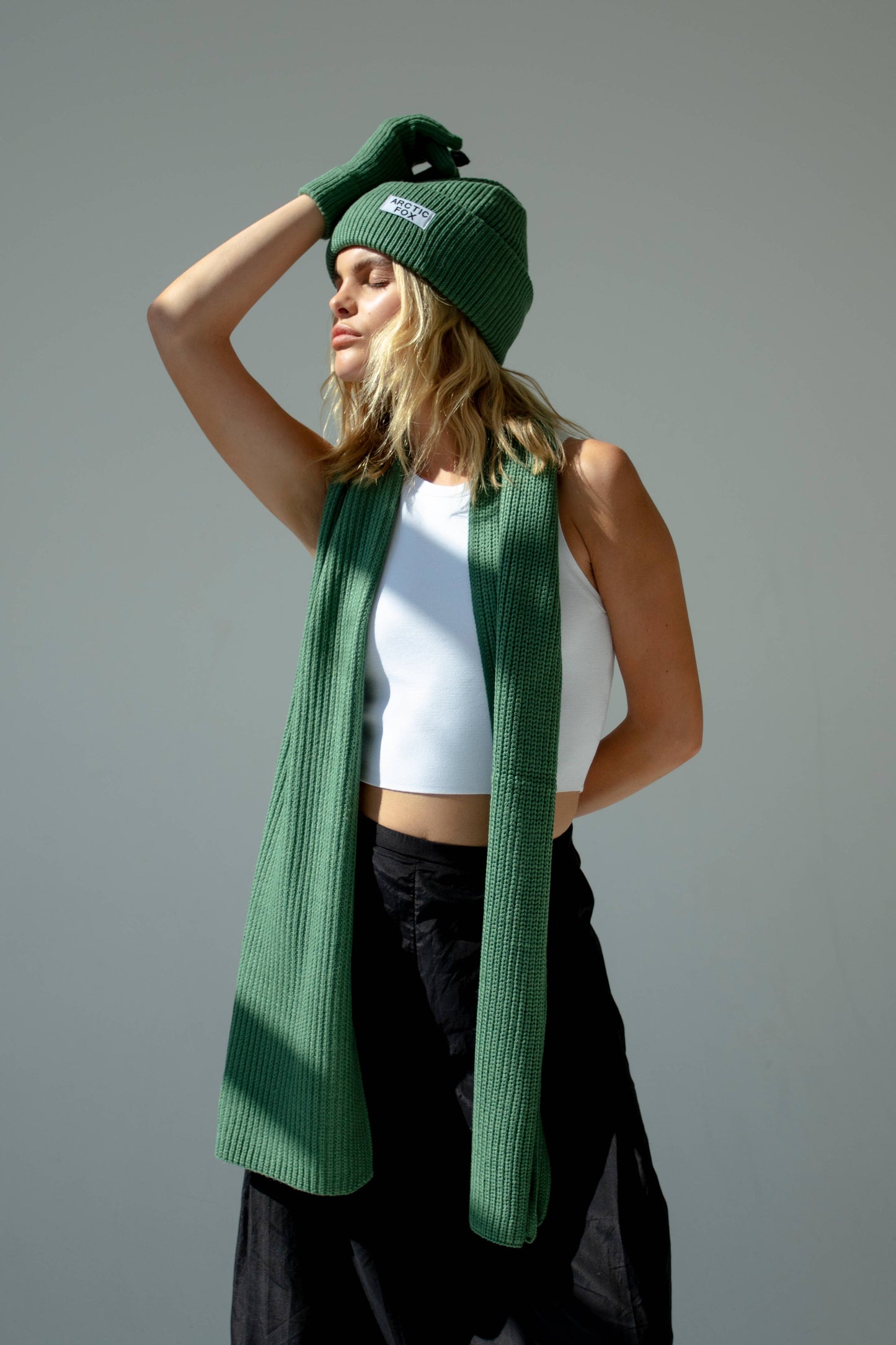 ARCTIC FOX & CO. - Recycled Bottle Beanie - Forest Fern - AW24