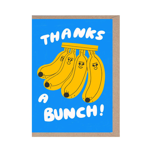 Rumble Cards - Thanks a Bunch - Bananas - Cute - Fun - Thank you card
