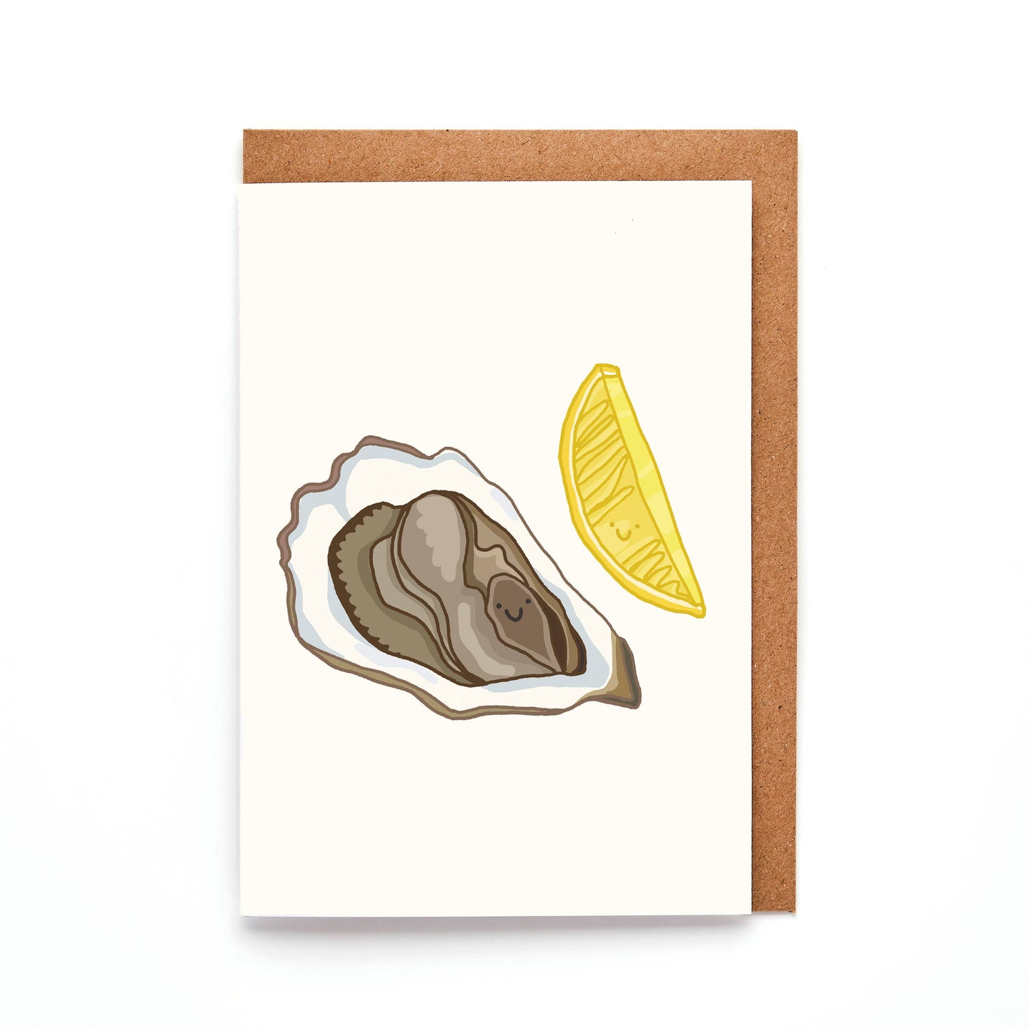 You've Got Pen On Your Face - Mini Oyster Greeting Card | Quirky Seafood Card | Love Card
