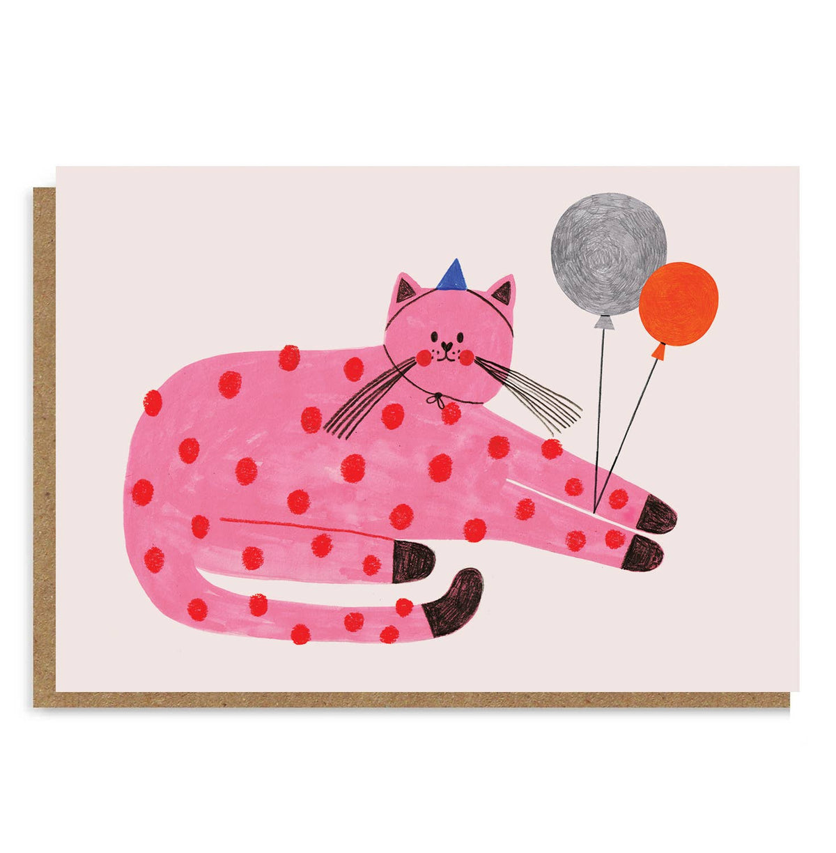 Daria Solak Illustrations - PINK CAT card