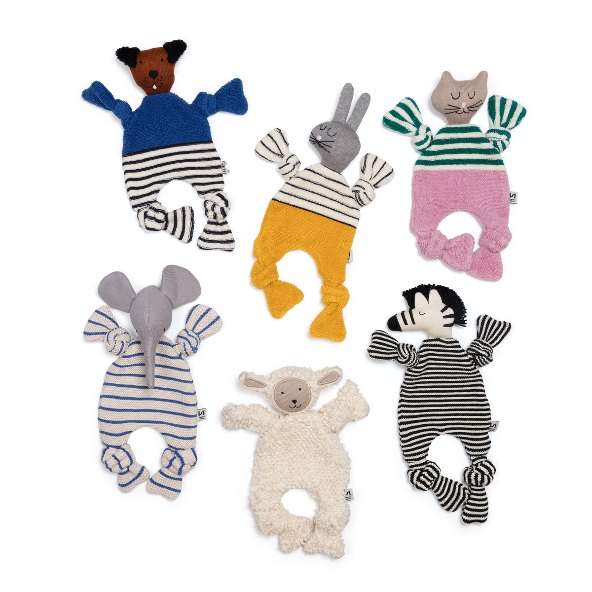 Sophie Home Ltd - Cotton Knit Baby Comforter Cuddle Cloth: Cat Green