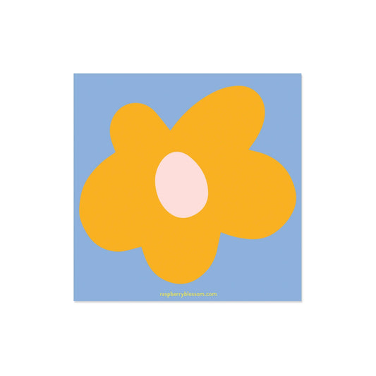 Raspberry Blossom - Flower Square Tear Off Pad
