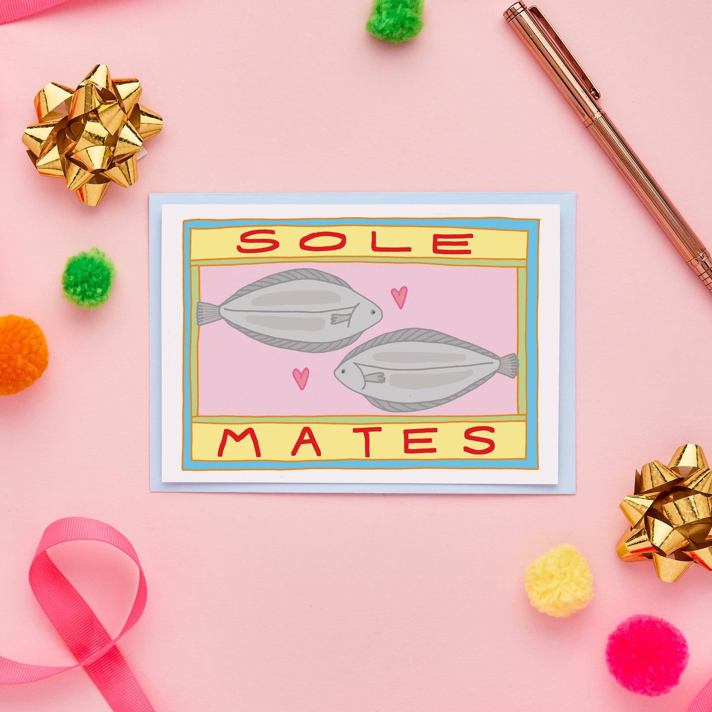 You've Got Pen On Your Face - Sole Mates Anniversary Card | Funny Wedding Card | Valentine