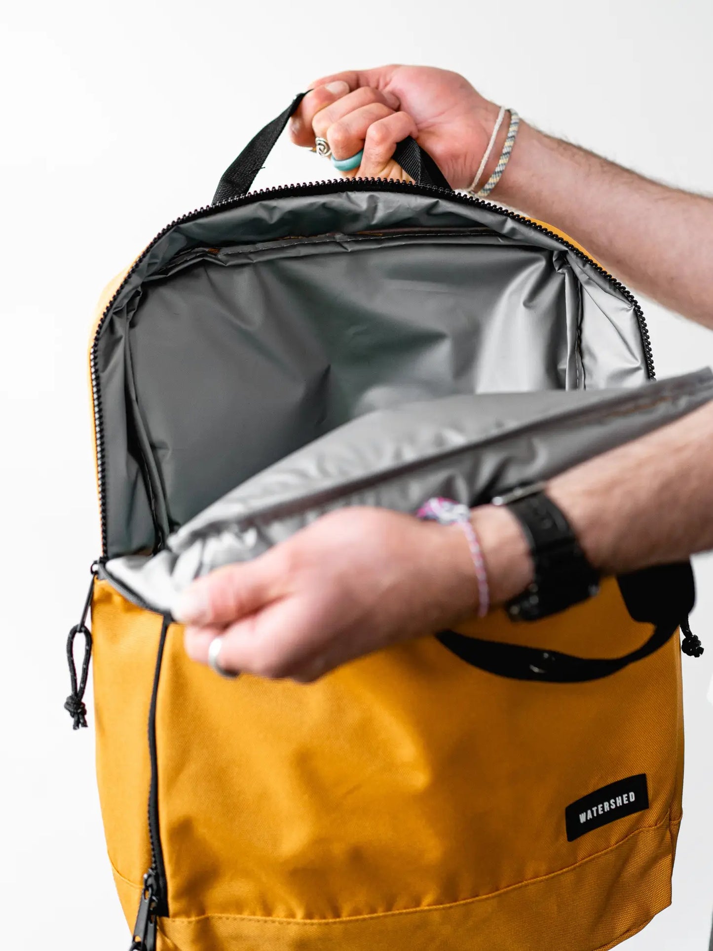 Wayfaring Insulated Cool Bag Backpack - Mustard