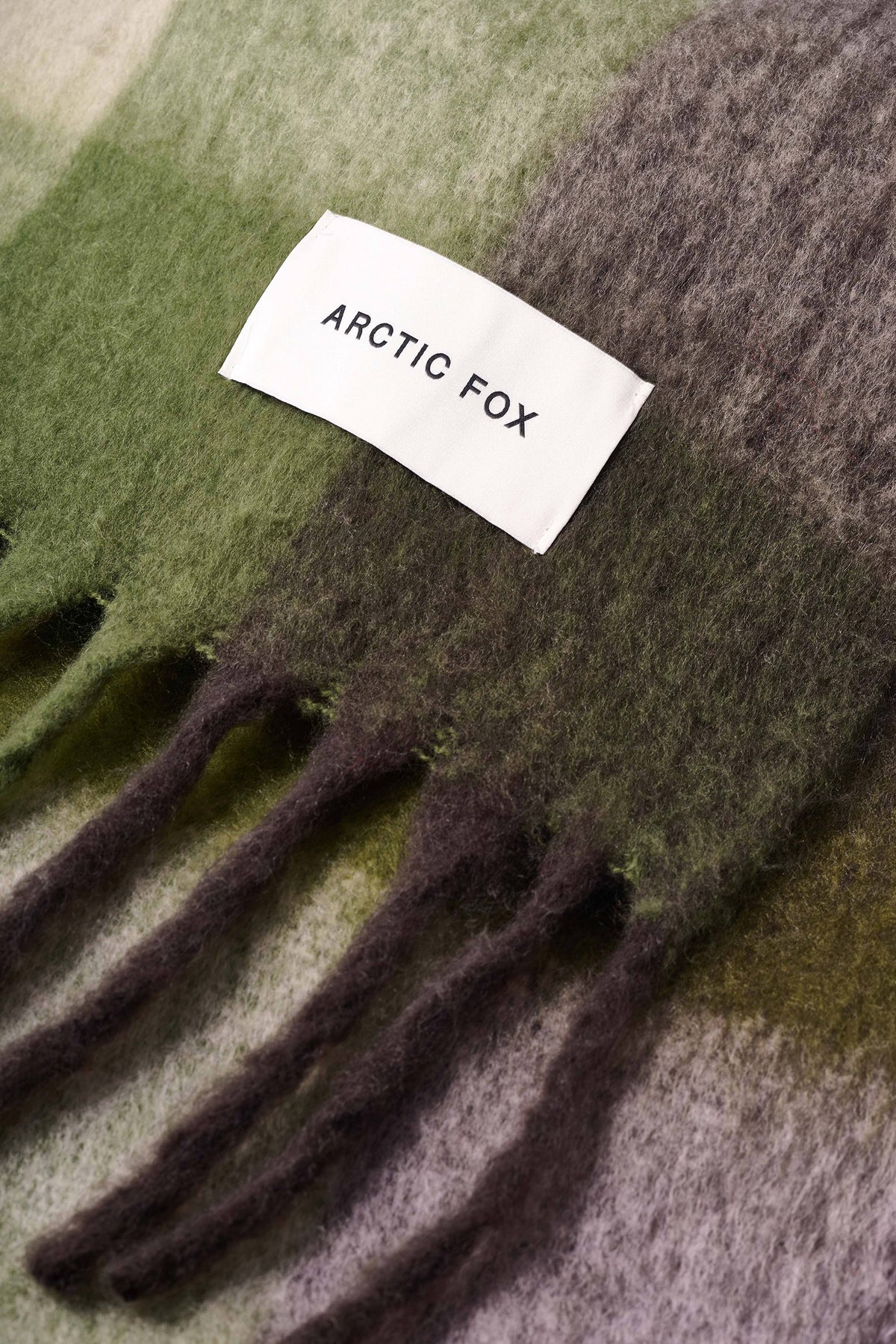 ARCTIC FOX & CO. - The Reykjavik Scarf - 100% Recycled - Mossy Greens - AW26