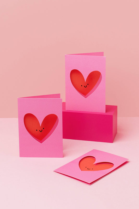 Rumble Cards - Love Heart Die Cut Card