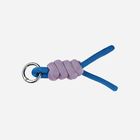 VERLOOP | knits - Colorblock Knot Keychain: Cobalt
