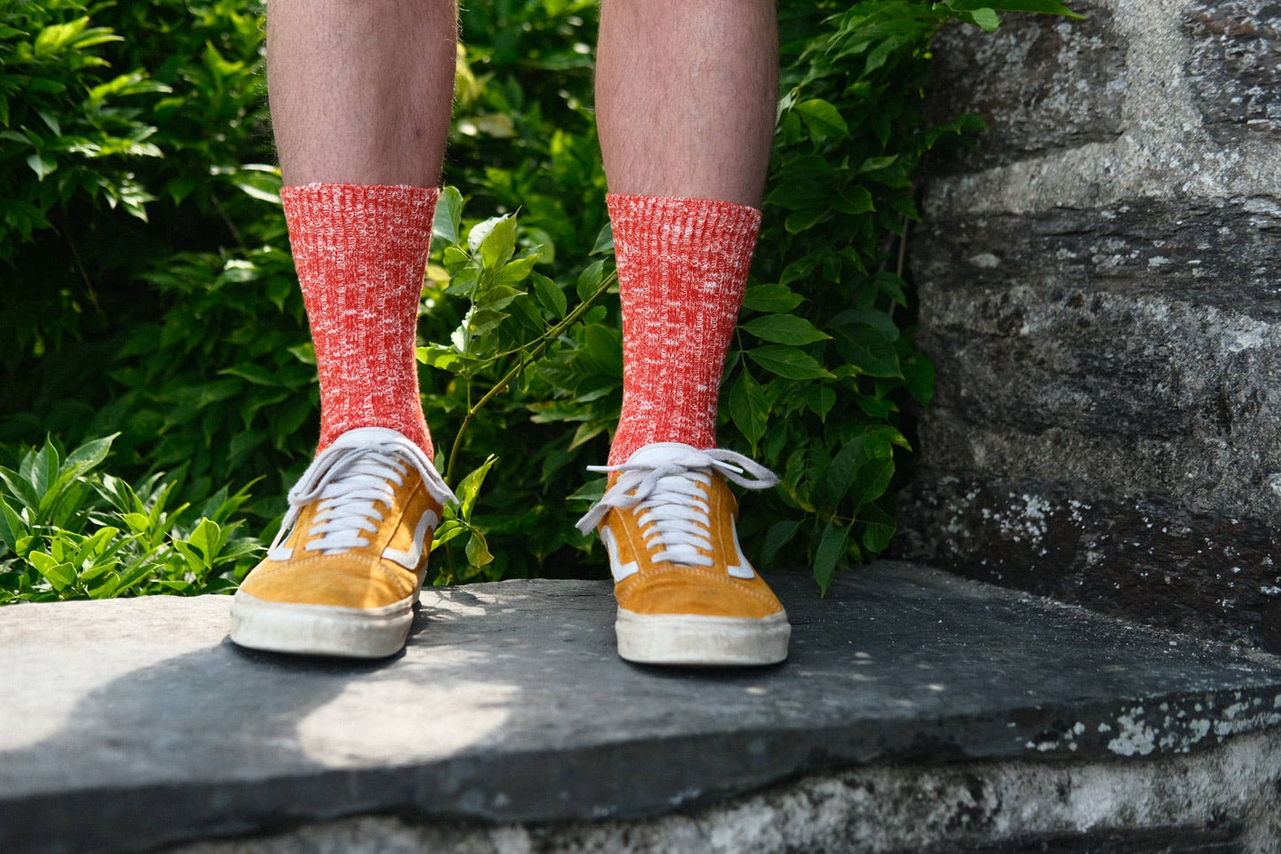 Sock Sisters - Orange Chunky Knit Socks