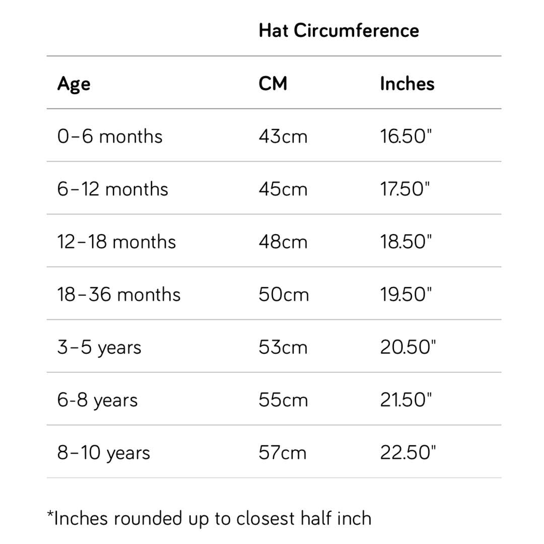 children's sun hat with neck protection size