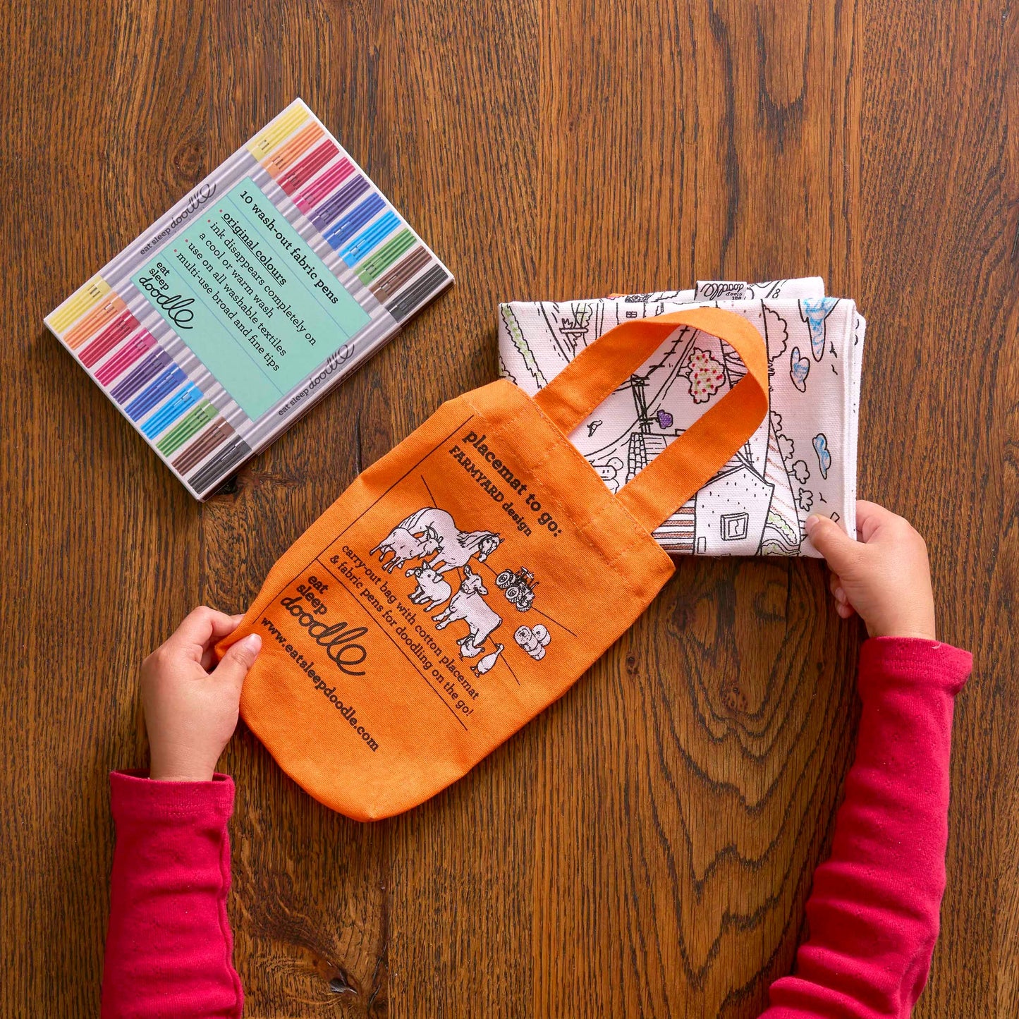 eatsleepdoodle Farmyard Placemat to go