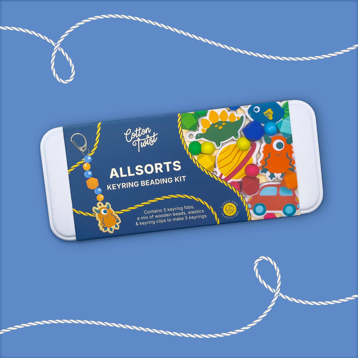 Cotton Twist - Allsorts Keyring Making Kit