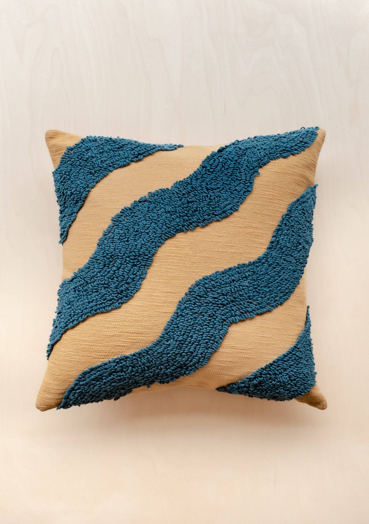 TBCo - Textured Stone Wave Cotton Cushion Cover