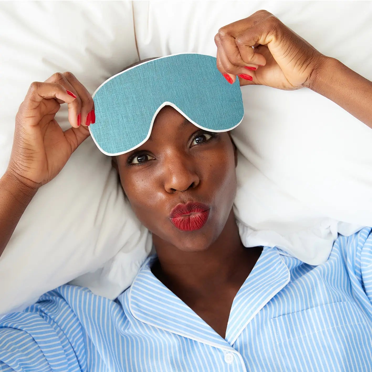 Catherine Colebrook Linen Eye Mask with lavender - various colours