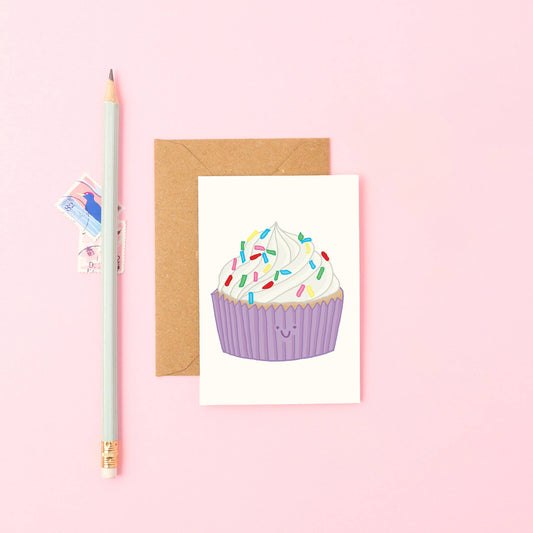 You've Got Pen On Your Face - Birthday Sprinkle Card | Mini Cupcake Card | Cute Cake Card