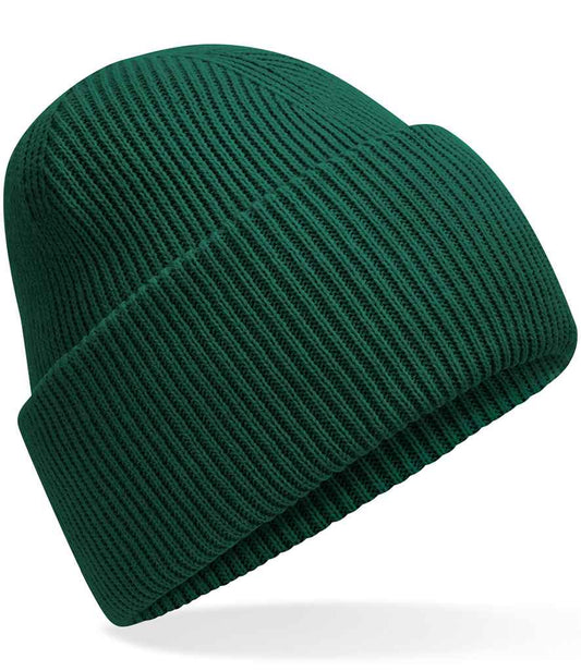 Recycled Deep Cuffed Beanie Bottle Green