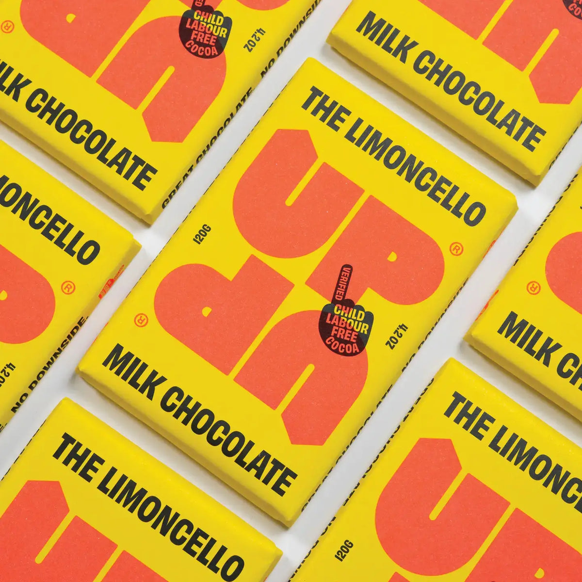 Made Uncommon - UP-UP - Limoncello Milk Chocolate Bar - 120g