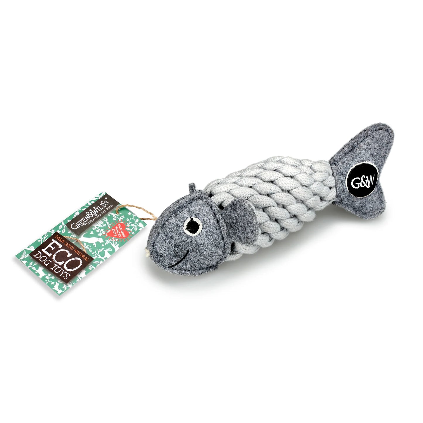 Green & Wilds Roger the Ropefish, Eco Dog Toy