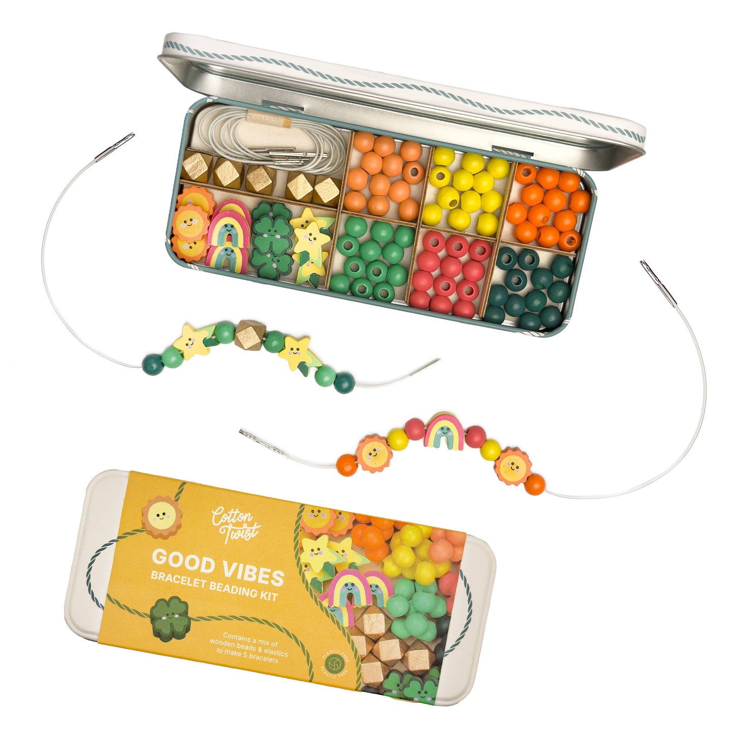Cotton Twist Good Vibes Bracelet Beading Kit