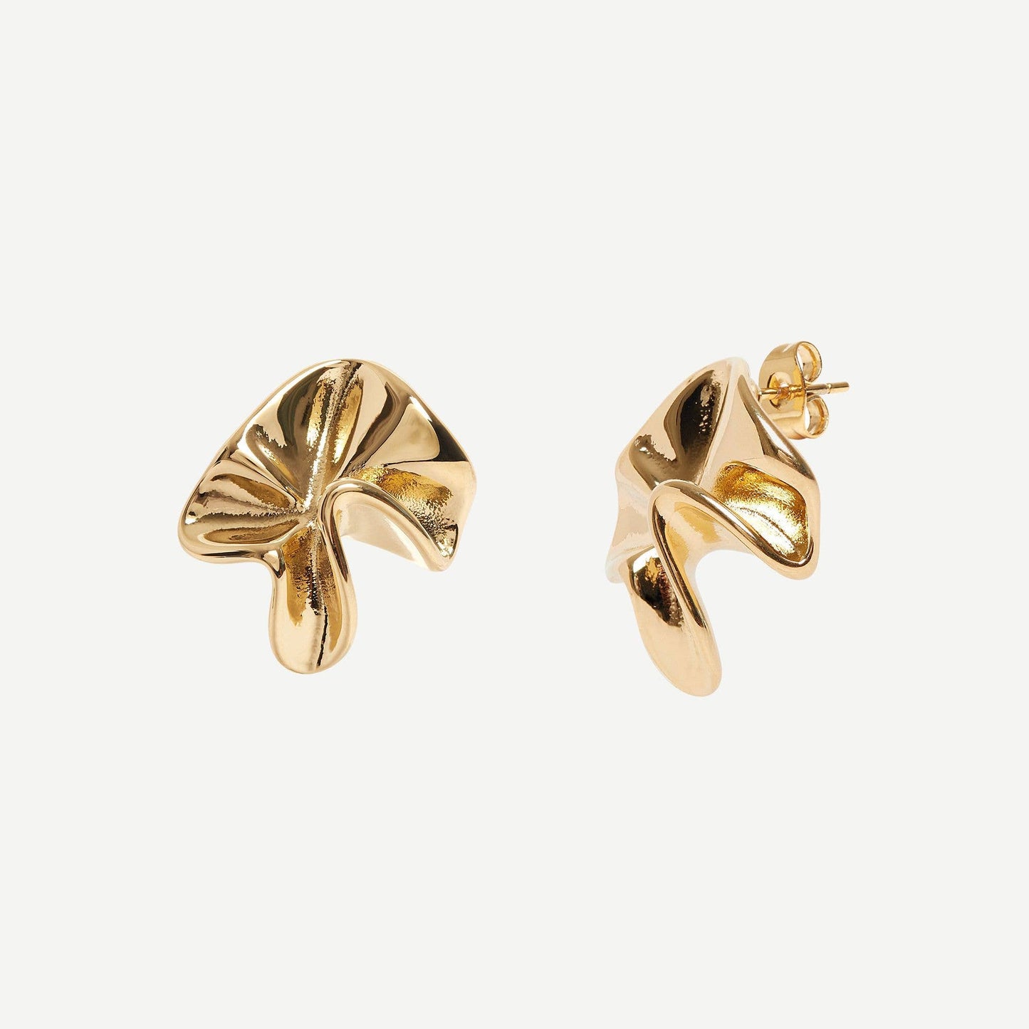 and danu - Shell Waterproof Gold Drop Earrings