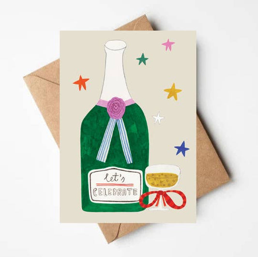 Daria Solak Illustrations - CHAMPAGNE card
