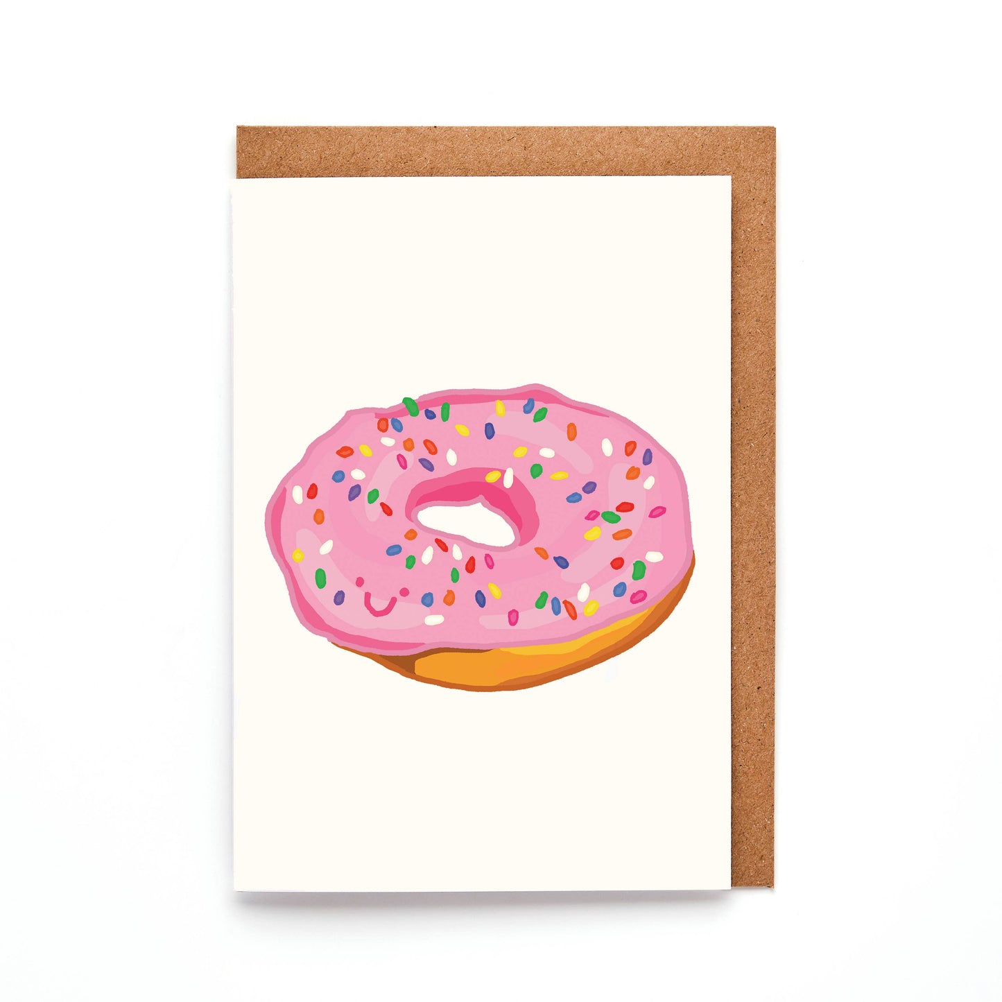 You've Got Pen On Your Face - Donut Mini A7 Greeting Card | Fun Foodie Design | Blank Card