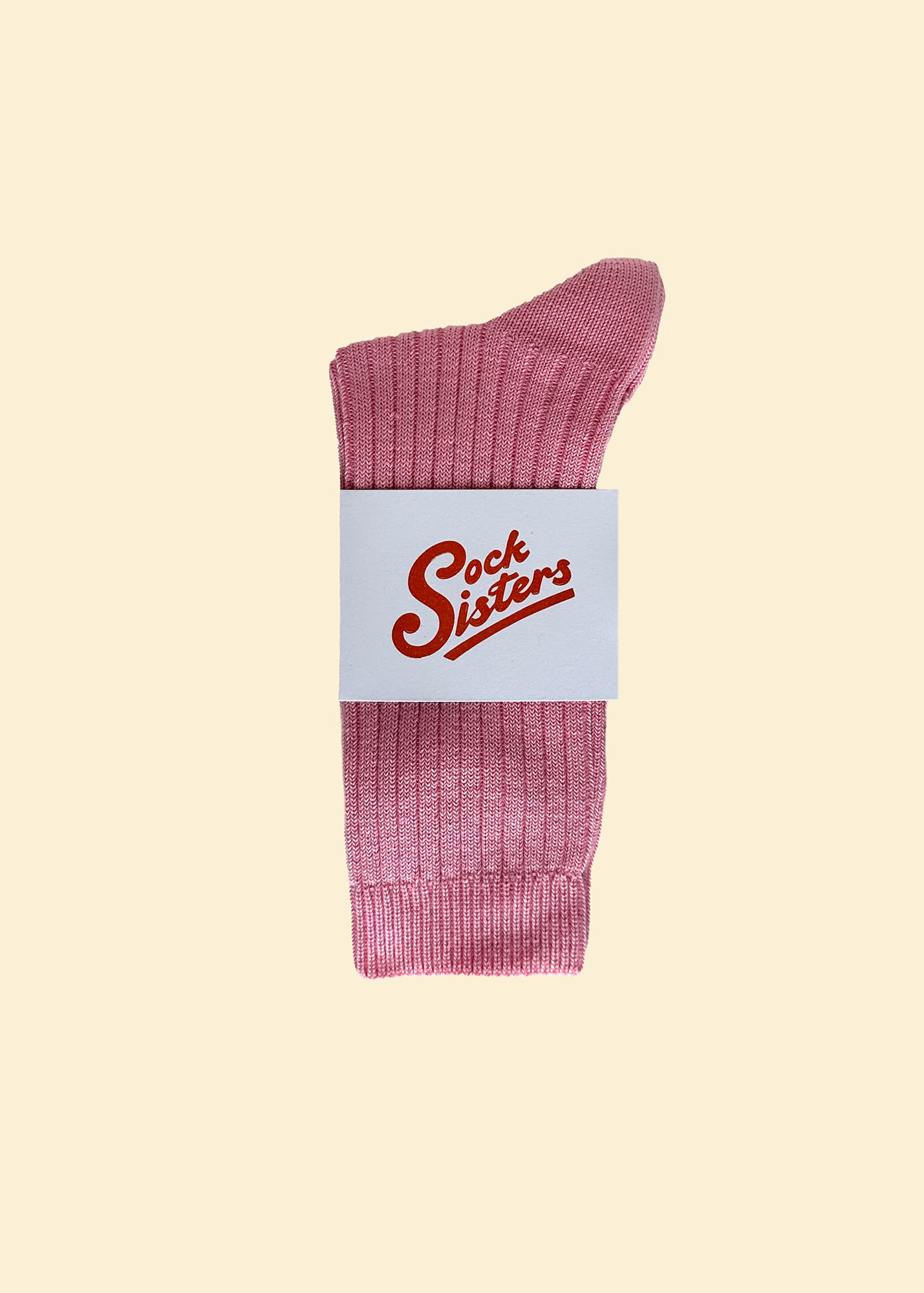 Sock Sisters - Pink Wide Rib Socks