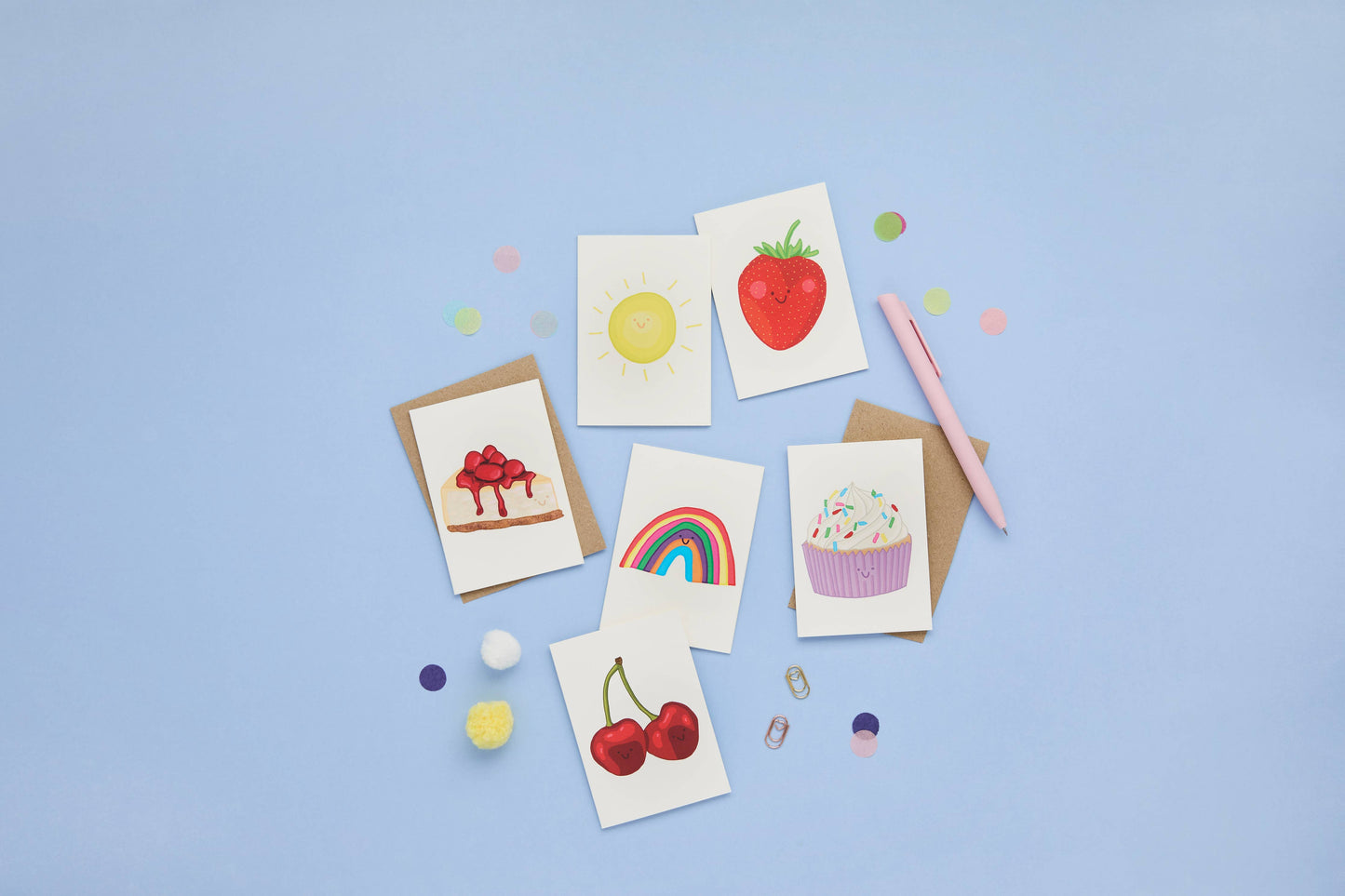 You've Got Pen On Your Face - Birthday Sprinkle Card | Mini Cupcake Card | Cute Cake Card