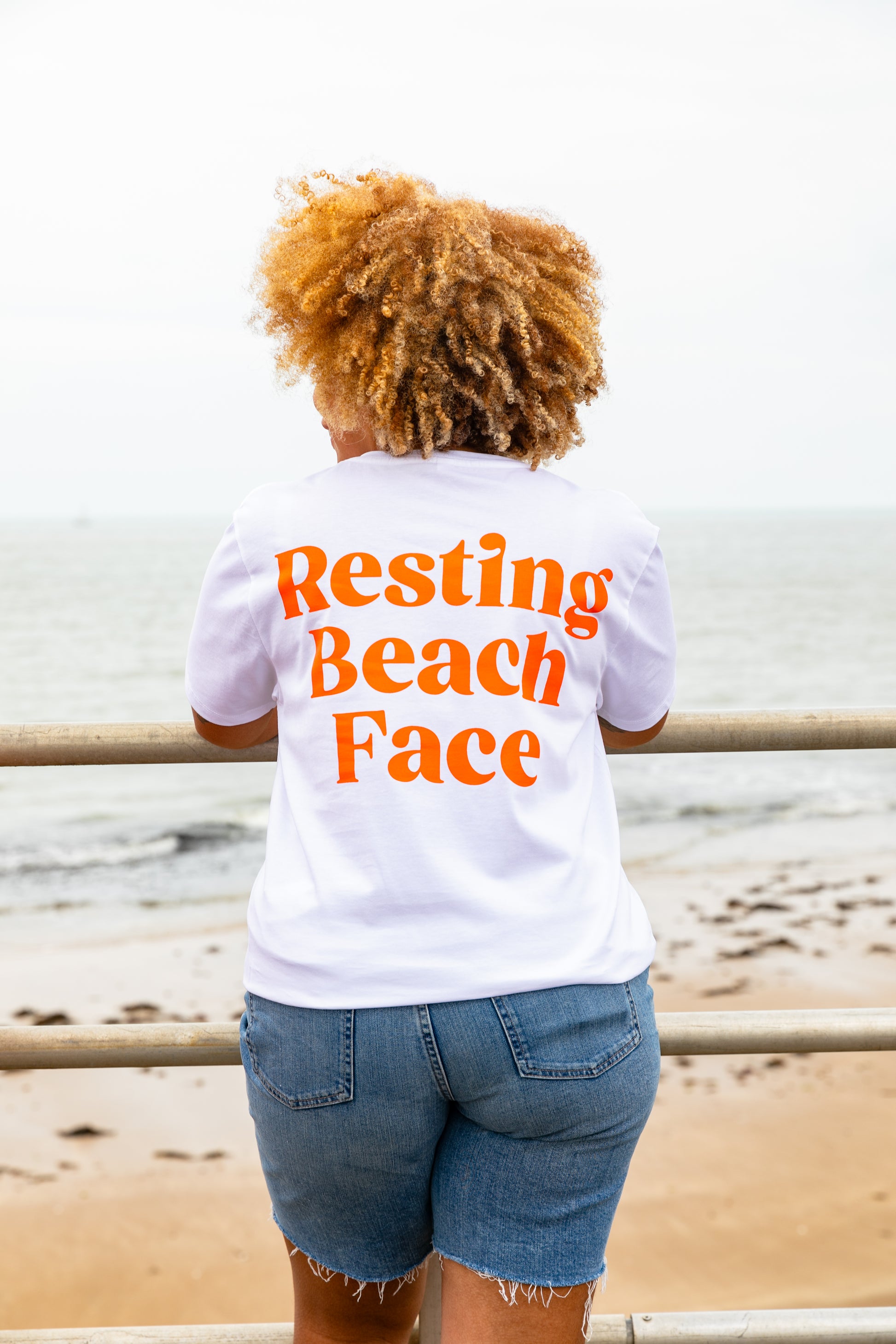 Resting Beach Face Slogan T-shirt