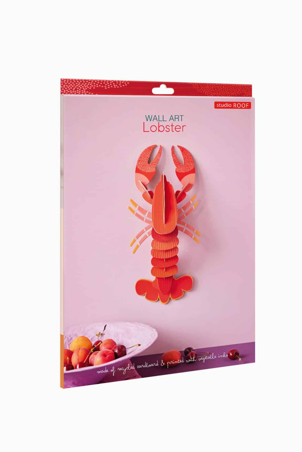 Studio Roof Red Lobster cardboard decoration ornament wall art