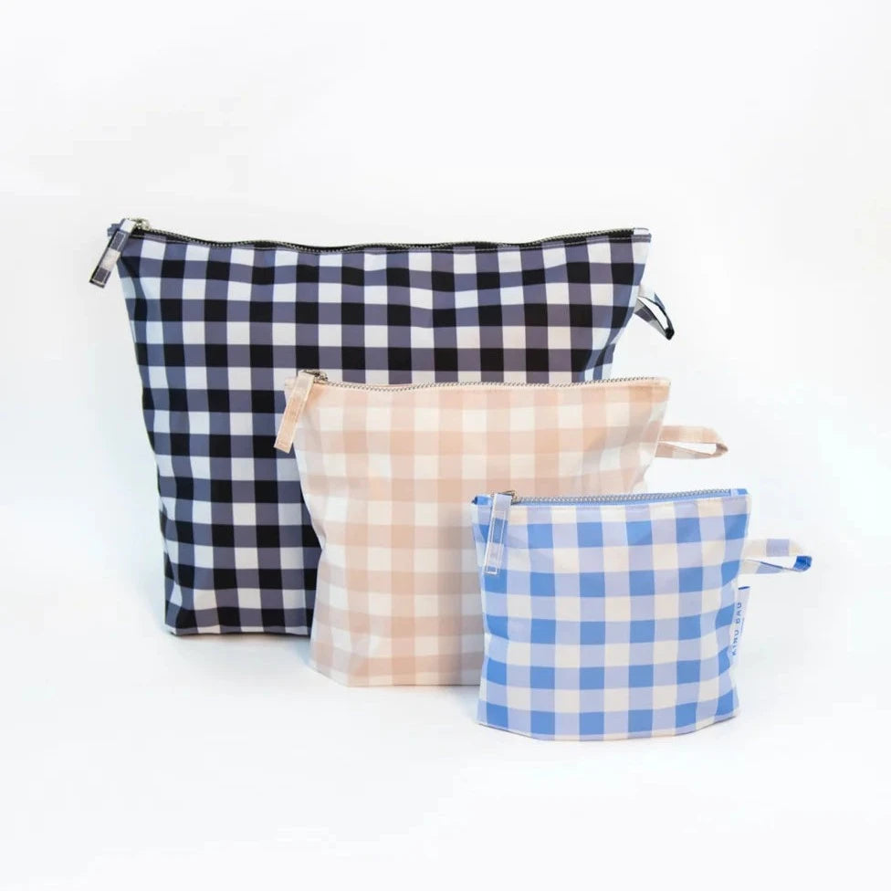 Kind Bag Pouches, set of 3 - Gingham