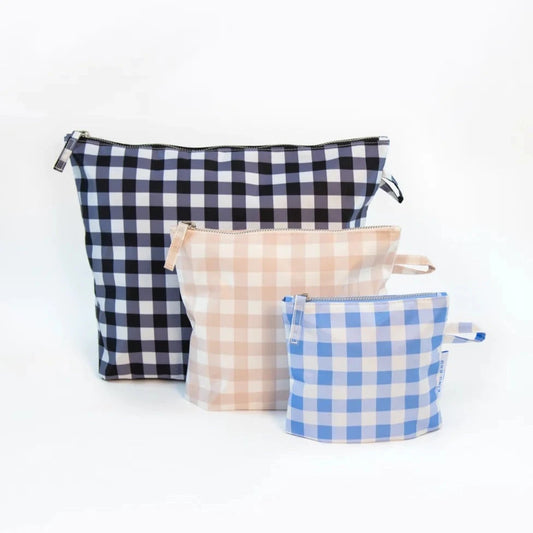 Kind Bag Pouches, set of 3 - Gingham
